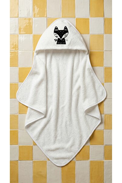 Minteks عباءة أطفال ورضع مطرزة بنقش القطط مصنوعة من القطن الاسكندنافي 100%