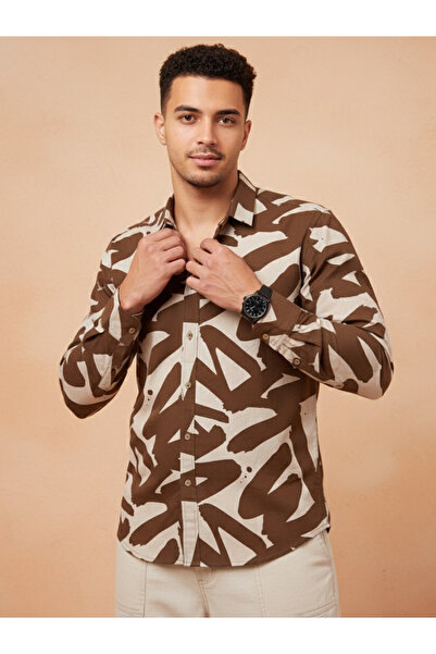 TRULOOM By Styli Men Printed Regular Fit Cotton Shirt