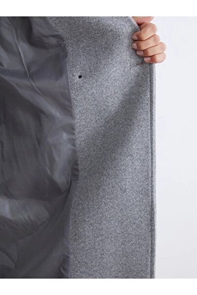 LC Waikiki Double Breasted Collar Women's Stamp Coat