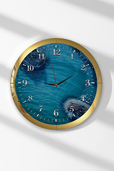 Zevahir Mobilya Dekorasyon Ceas de perete rotund din MDF cu tematică Culorile...