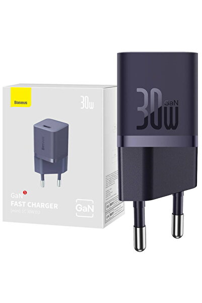 Baseus Type-C socket, 30W, GaN5, support for PD fast charging, Black