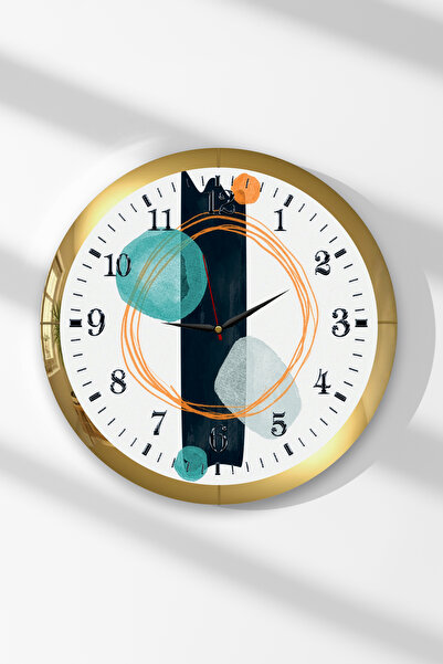 Zevahir Mobilya Dekorasyon Ceas de perete rotund din MDF cu tematică Flow of ...