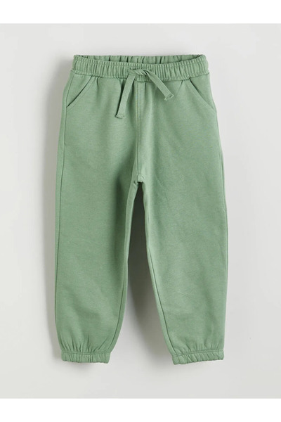 LC Waikiki Green Elastic Waist Boys' Jogger Sweatpants, Pack of 2