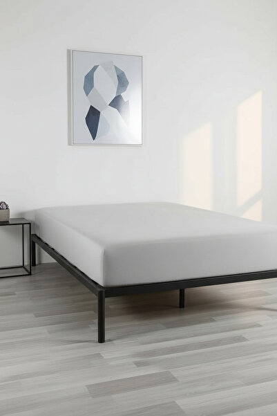 serelya King Size Combed Cotton Fitted Sheet - 100% Cotton - 200 X 200 cm