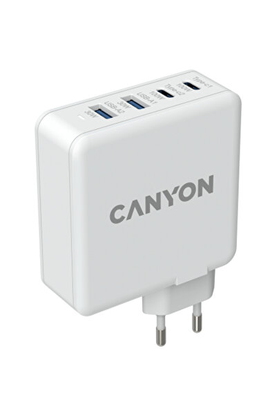 CANYON H-100, 2x USB, 2x USB-C, 3A, Alb