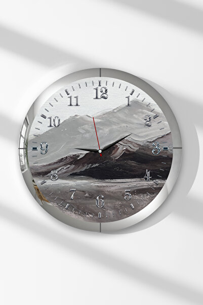 Zevahir Mobilya Dekorasyon Ceas de perete rotund din MDF cu tematică Ritmul g...