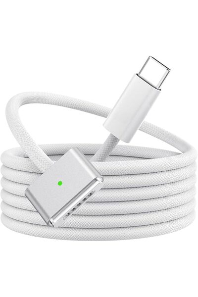 The Bros كابل USB-C مغناطيسي ثلاثي بقدرة 140 واط، بطول 6.6 قدم، متوافق مع Mac...