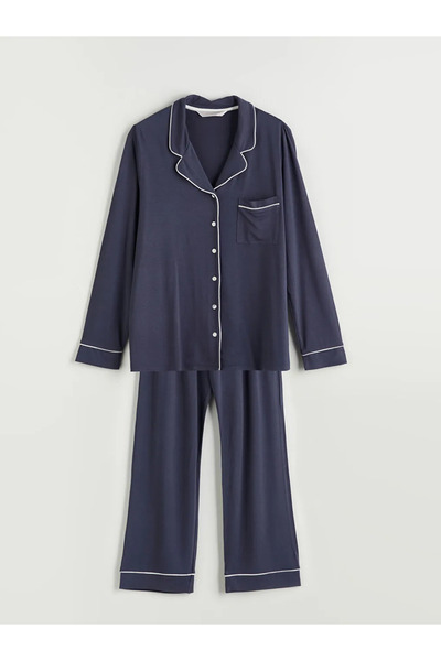 LC Waikiki Shirt Collar Women's Pajama Set