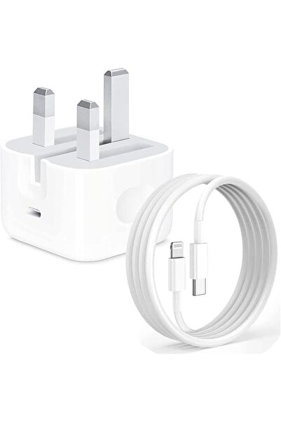 The Bros شاحن حائط سريع من كيس لوجيك بقوة 20 واط بمنفذ USB-C مع كابل USB-C إل...