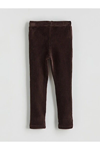 LC Waikiki Основен кадифен чорапогащник за момиче с ластик на талията