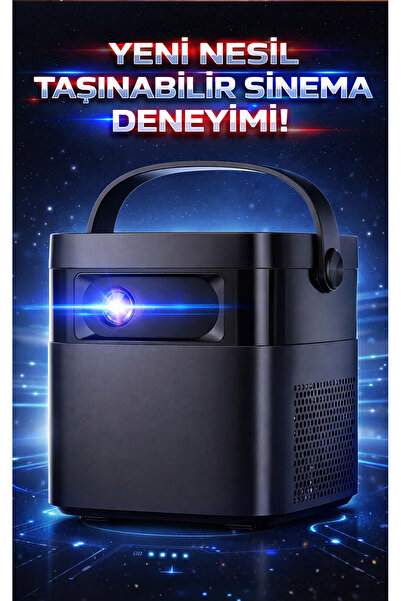 FaroxTech Full HD Taşınabilir Akıllı Projeksiyon Cihazı - 15000 mAh Bataryalı...