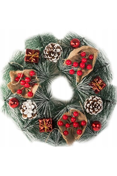 HANGZHOU A LINK STAR TECHNOLOGY CO. Coroană de Crăciun, 30 cm, cu decorațiuni...