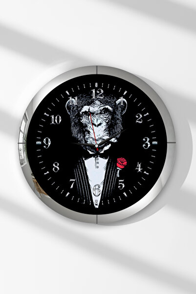 Zevahir Mobilya Dekorasyon Ceas de perete rotund din MDF cu tematică Mafia Mo...