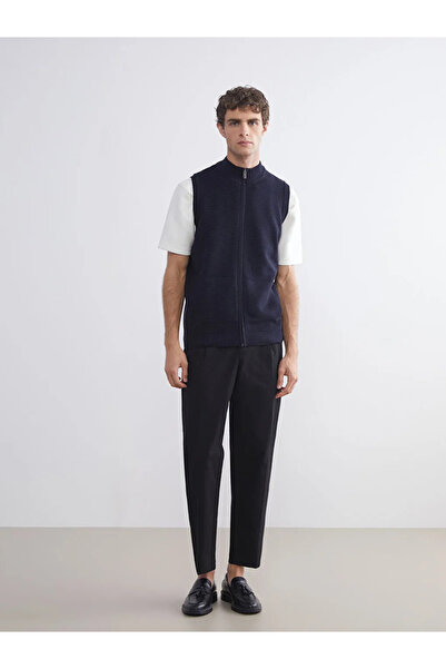 LC Waikiki Standard Mold Stand Collar Men's Knitwear Vest