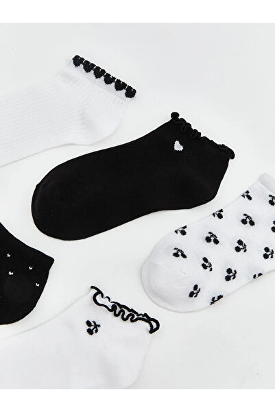 LC Waikiki Patterned Women's Booties Socks 5-Pack