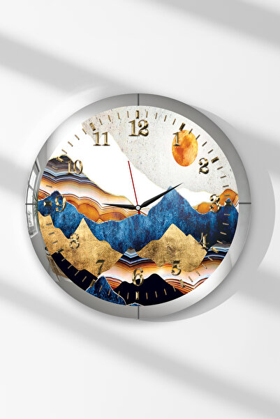 Zevahir Mobilya Dekorasyon Στρογγυλό ρολόι τοίχου MDF με θέμα τη γεωγραφία τη...