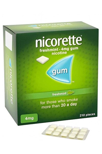 McNeill Nicorette FreshMint Flavor 4 Mg Gum 210 Pieces