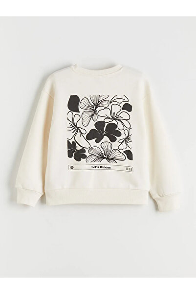 LC Waikiki Hanorac pentru fetiță cu gât cu flori