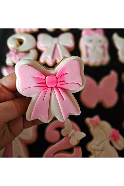 Mimosa Bakery 2 Yaş Fiyonk Tavşan Kelebek Konsept Şeker Hamurlu Butik Kurabiy...