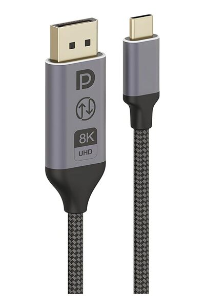 The Bros 8K Bidirectional USB-C To DisplayPort 1.4 Cable | Type-C 2.1 To DP 1...