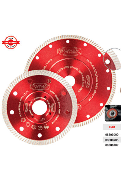 Tomax HASSAS SERAMİK FAYANS KESİCİ İNCE 115 x 1.3 x 22 mm