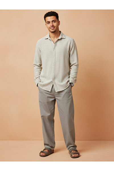 TRULOOM By Styli Men Striped Regular Fit Shirt