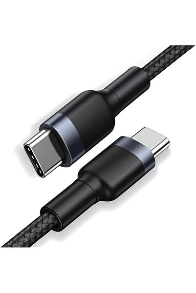 The Bros كابل USB-C إلى USB-C بطول 1 متر، كابل شحن سريع 100 واط، سلك شاحن USB...