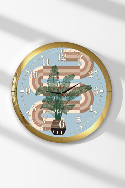 Zevahir Mobilya Dekorasyon Ceas de perete rotund din MDF cu tematică Ivy Time...