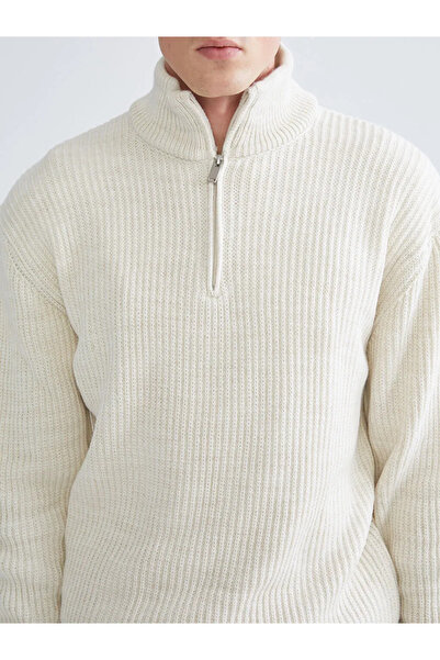 LC Waikiki Pulover pentru bărbați cu guler înalt cu fermoar