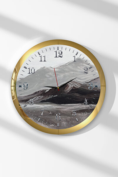 Zevahir Mobilya Dekorasyon Ceas de perete rotund din MDF cu tematică Ritmul g...