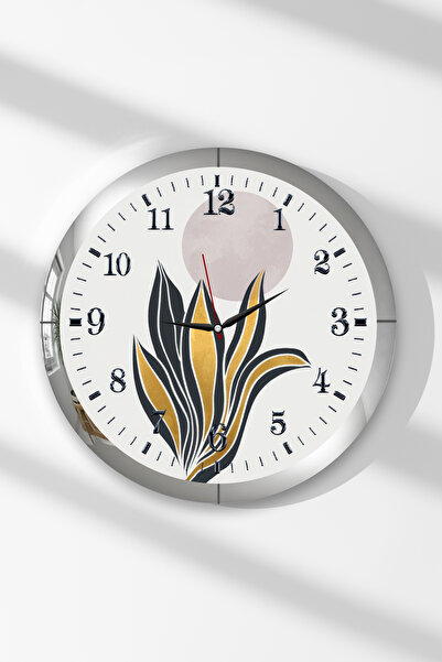 Zevahir Mobilya Dekorasyon Ceas de perete rotund din MDF cu tematică Umbrele ...