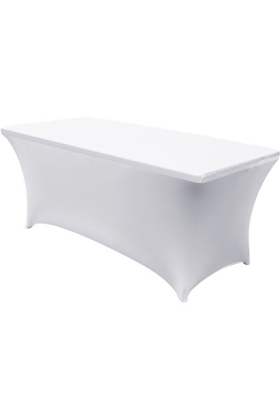 Green Blue Elastic tablecloth cover for catering table white, 180x75x74cm, Sp...