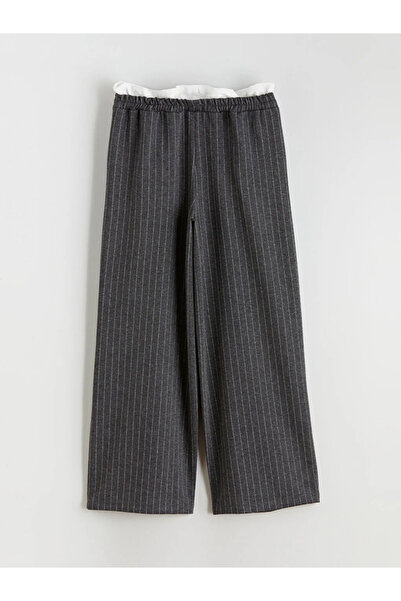 LC Waikiki Pantaloni de fete plisați cu talie elastică