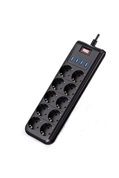 OEM Extension cord 10 outlets and 4 USB 3.1 ports, ON/OFF switch, cable lengt...