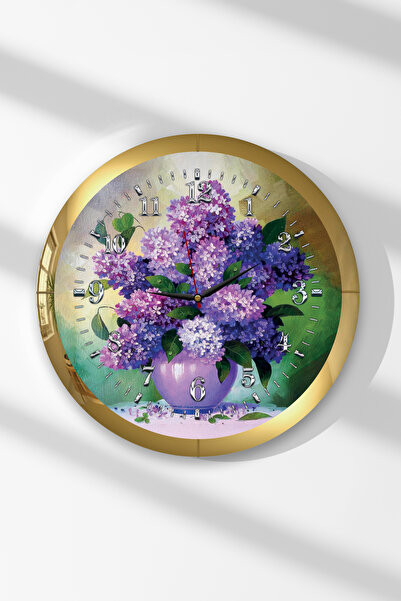 Zevahir Mobilya Dekorasyon Ceas de perete rotund din MDF cu tematică, cu ramă...