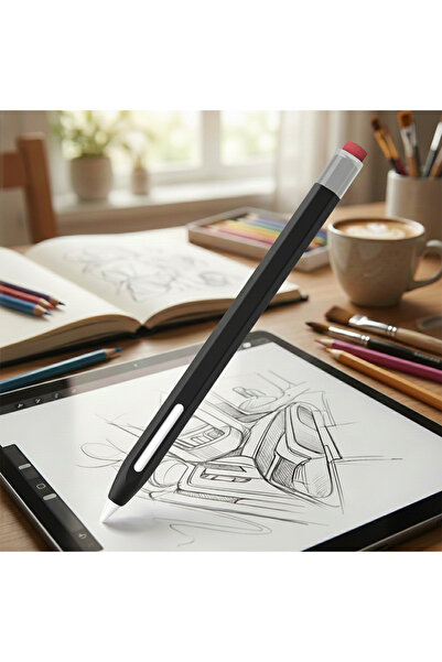 CaseOnn Appl pencil pro case classic retro design matte silicone black (the p...