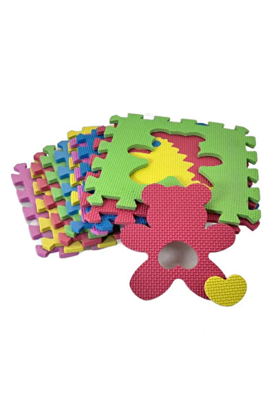 HG Set 10 Covorase Puzzle din Spuma cu Animale, 30×30 cm, Culori Vesele, Idea...