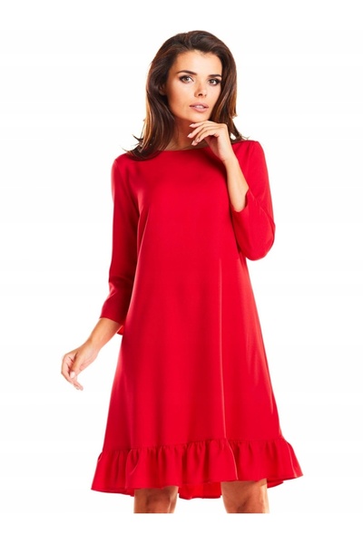 Awama Dress M185 - Red - S