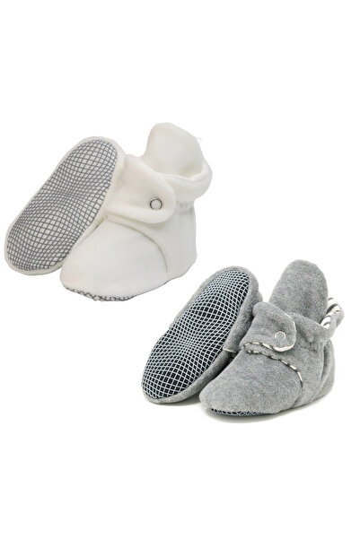 Ella Bonna Non-Slip Sole, Organic 100% Cotton Lining, Baby Slippers, 2-Piece ...