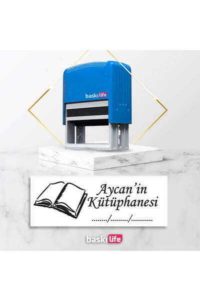 Baskı Life Pro Otomatik Kaşe Kitap Mührü Kitap Kaşesi 530