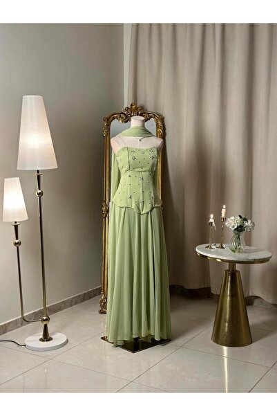 vanus fashion 6329-فستان سهرة طويل