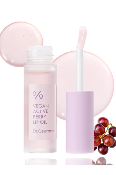 Dr.Ceuracle زيت الشفاه النباتي النشط بالتوت - علاج مرطب، ومنفخ، ولامع للشفاه