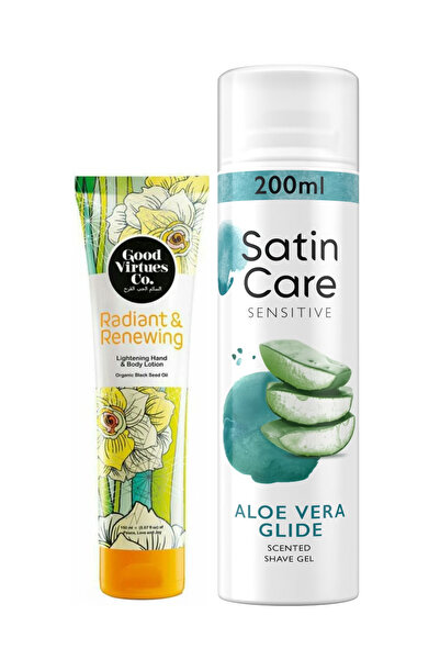 Venüs Satin Care Shaving Gel for Sensitive Skin with Aloe Vera Extract 200ml ...