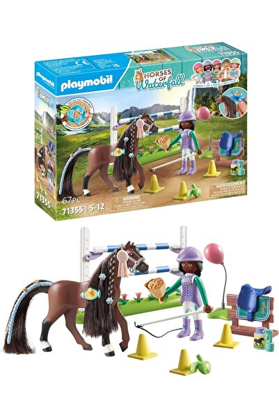 Playmobil Horses of Waterfall: Jumping Arena with Zoe and Blaze