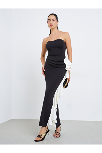 Styli Women Color Block Sleeveless Sheath Maxi Dress