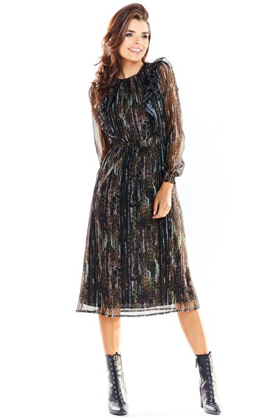 Awama Rochie de zi model 139501 Awama, Negru, L INTL