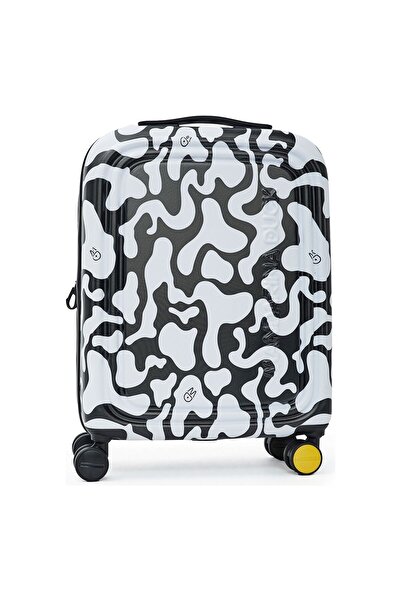 Mandarina Duck Logoduck + Moire 4 Rollen Kabinentrolley 55 cm mit Dehnfalte