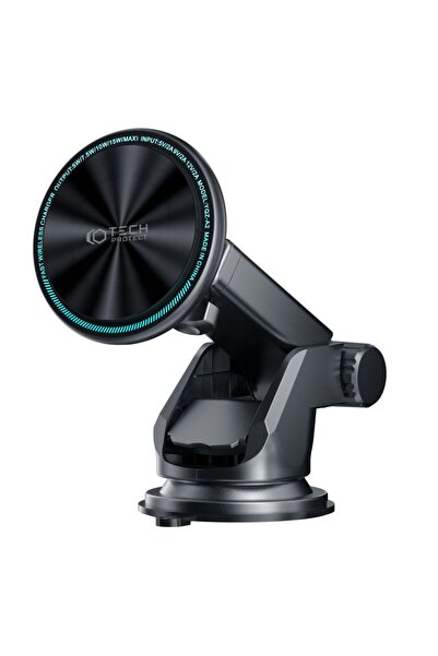 Tech-Protect Suport auto A2, magnetic, încărcător wireless 15W, MagSafe
