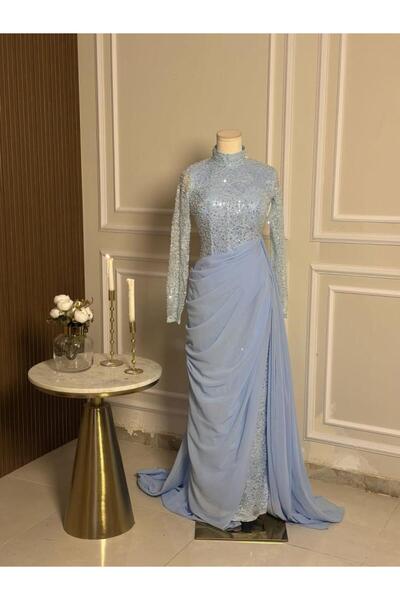 vanus fashion 6680-فستان سهرة طويل