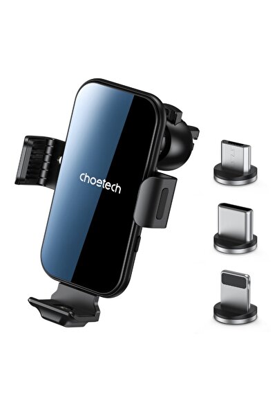 CHOETECH Încărcător auto wireless T201-F și suport magnetic pentru telefon, n...